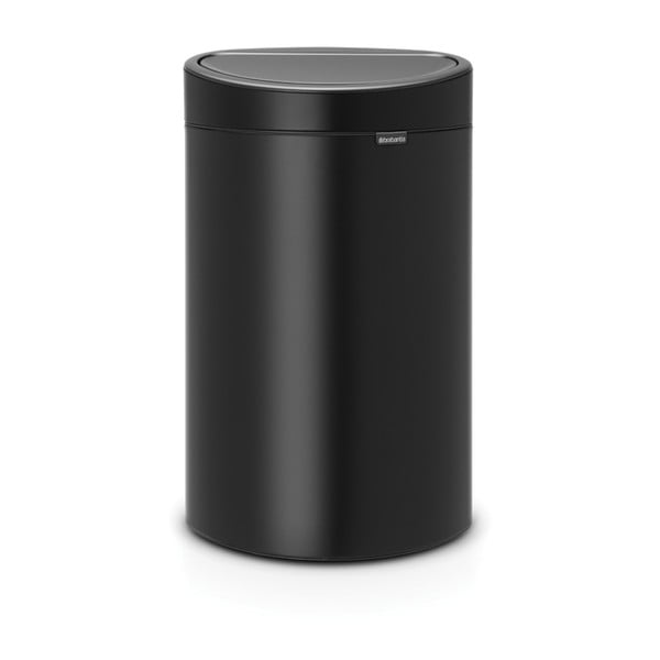 Cestino per la spazzatura in acciaio in nero opaco touch 40 l Touch Bin – Brabantia