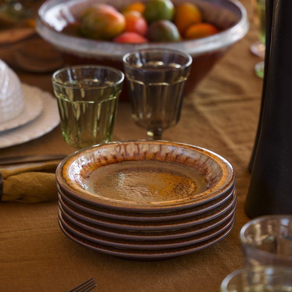 Piatto da dolce marrone in gres ø 20 cm Poterie – Casafina-image-1