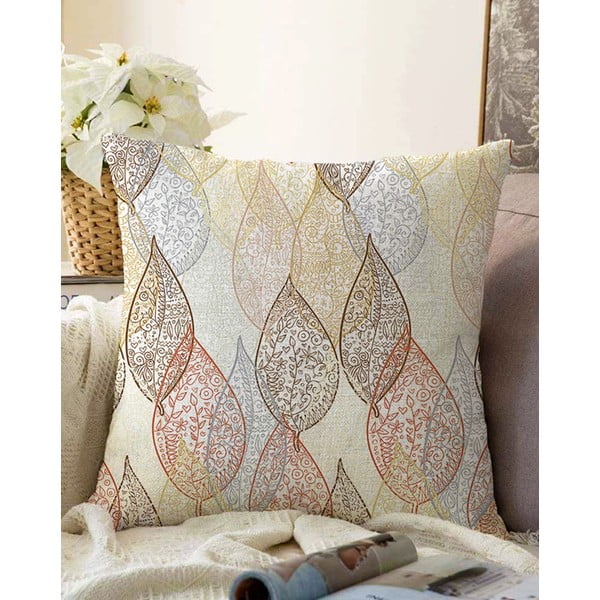 Federa in misto cotone Oriental Leaf, 55 x 55 cm - Minimalist Cushion Covers