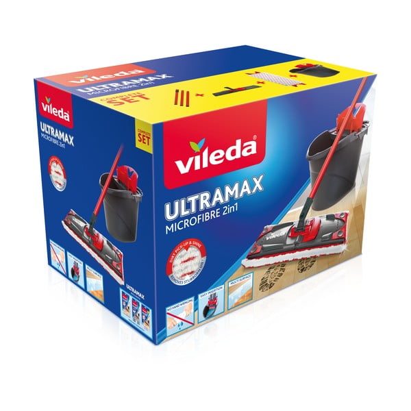 Set secchio e mop per pavimenti Ultramax - Vileda-image-4