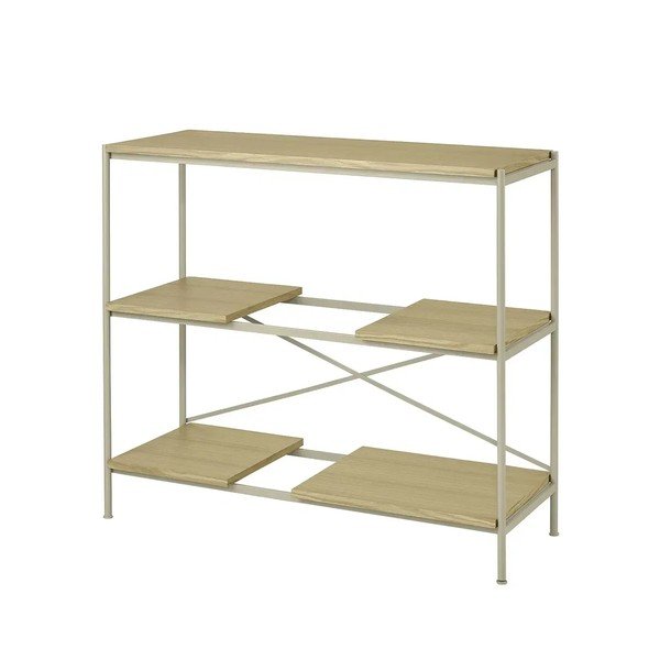 Scaffale di colore naturale con effetto rovere 105x92x40 cm Sukoya – Blomus-image-2