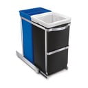 Bidone per rifiuti in plastica da 35 l Dual - simplehuman