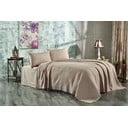 Copriletto in cotone marrone per letto matrimoniale 220x240 cm Lotus - Mijolnir