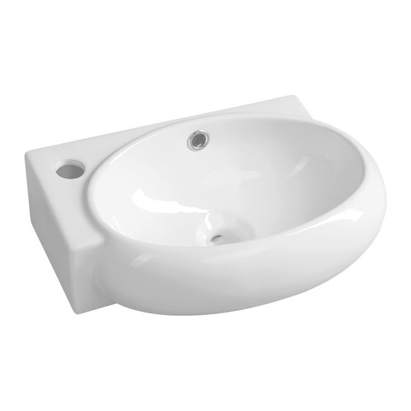 Lavabo bianco in ceramica 43x28,5 cm Ribera – Sapho