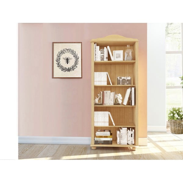 Libreria color legno naturale in legno di pino 70x181 cm Ella - Støraa-image-1