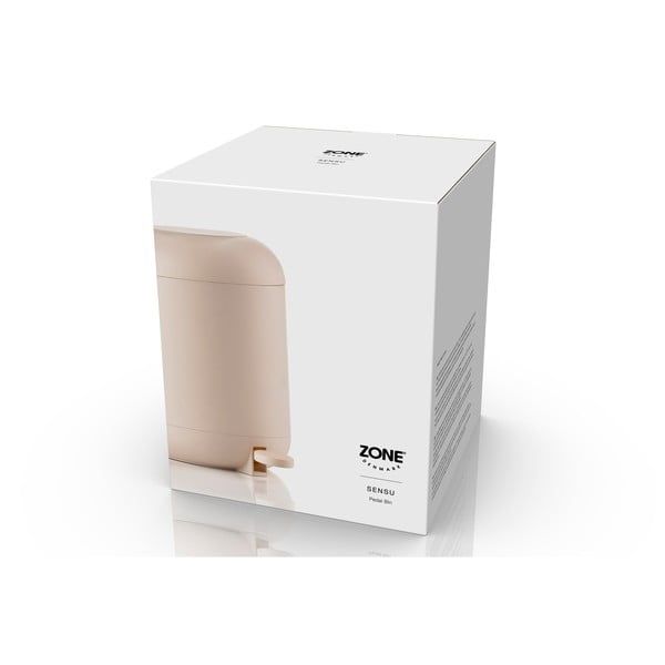 Cestino per la spazzatura beige in plastica con pedale 4 l Sensu – Zone-image-2