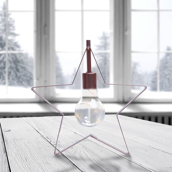 Decorazione luminosa a stella LED, altezza 23 cm Prince - DecoKing-image-2