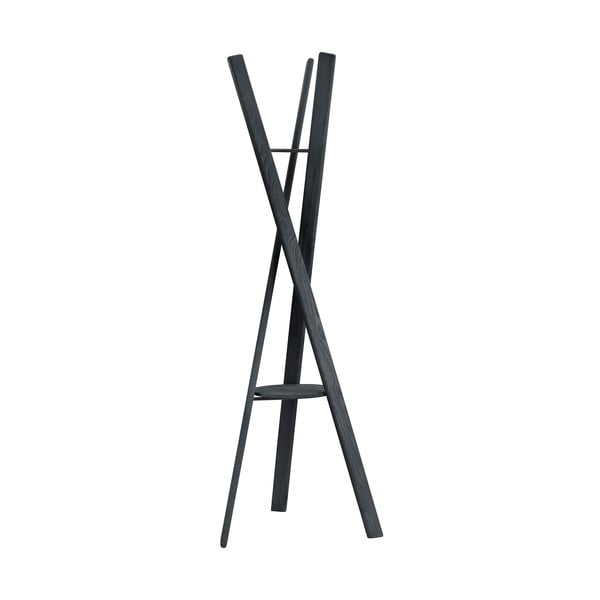 Appendiabiti nero in rovere massiccio 62x176 cm Rakku – Blomus