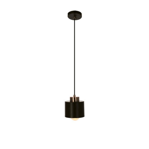 Lampada a sospensione in metallo nero ø 12 cm Olena - Candellux Lighting