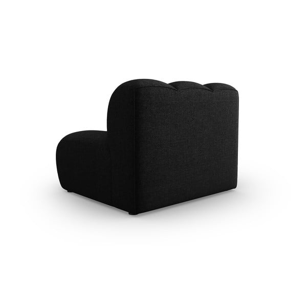 Divano componibile nero/color antracite (solo con parte centrale) Lupine – Micadoni Home-image-3