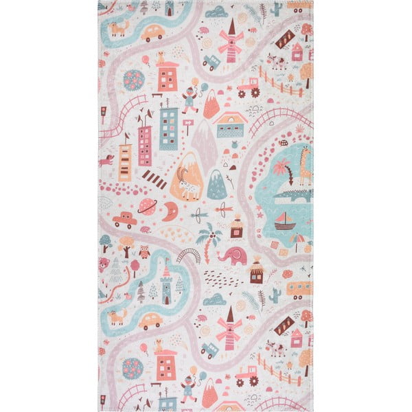 Tappeto per bambini 120x180 cm Pastel Neighborhood - Vitaus