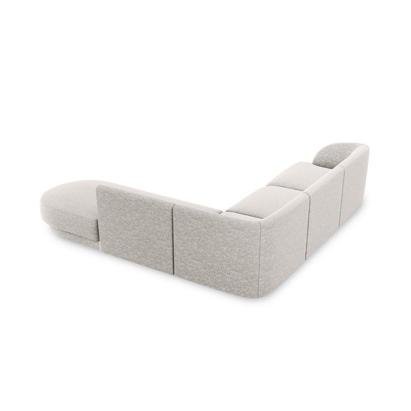 Divano angolare grigio chiaro (angolo destro) Miley - Micadoni Home-image-4