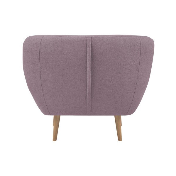 Poltrona rosa con gambe leggere Sicile - Mazzini Sofas-image-1