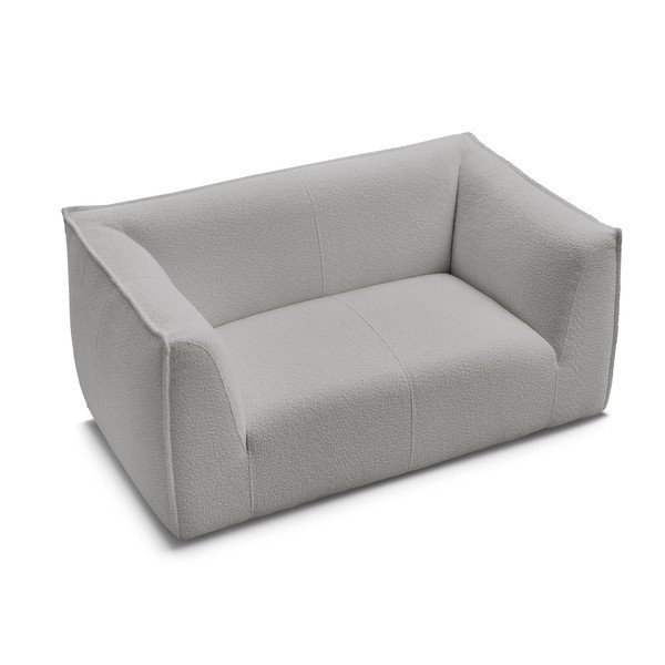 Divano grigio chiaro con rivestimento in bouclé 170 cm Giorgia – Bobochic Paris-image-4