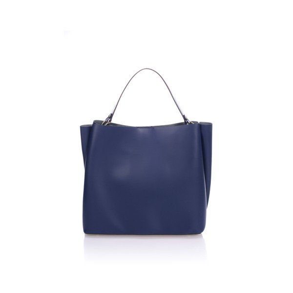 Borsa in pelle blu scuro Dona - Giulia Massari