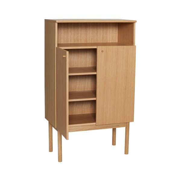 Mobile colore naturale effetto rovere 80x135x42 cm Ulterior - Hübsch-image-3