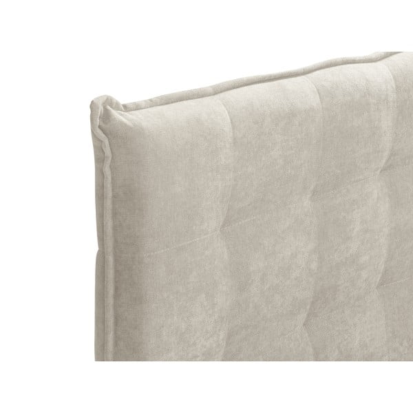 Letto boxspring beige con contenitore 160x200 cm Echaveria - Mazzini Beds-image-4