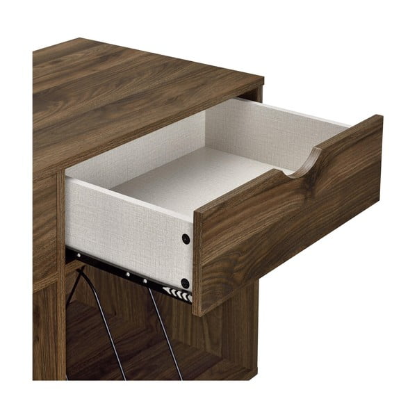 Portadischi in noce 101x81 cm Concord - Novogratz-image-1