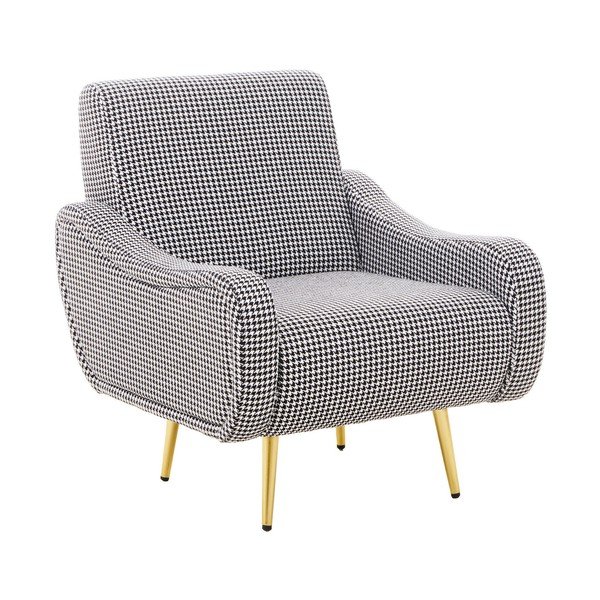 Poltrona bianca e nera Holli – Premier Housewares