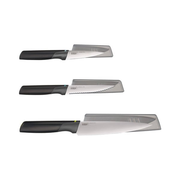 Set di coltelli in acciaio inox con coperchio 3 pezzi Elevate - Joseph Joseph