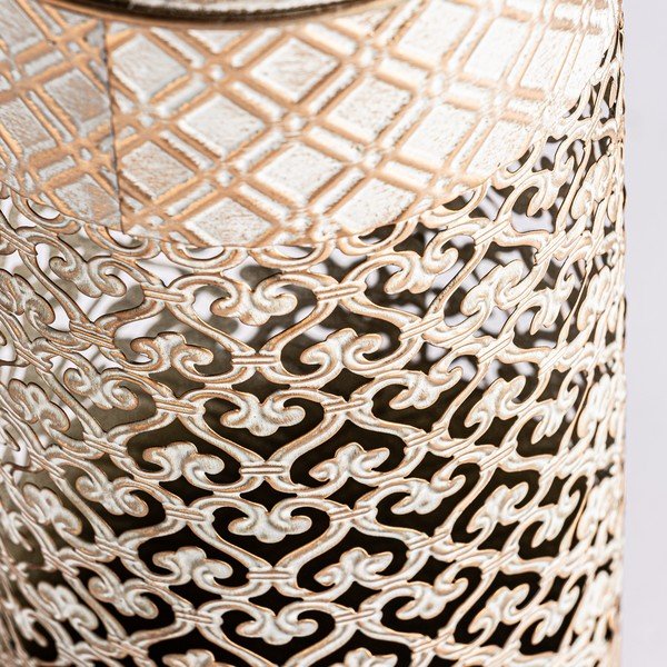 Vaso alto in metallo color oro Jaipur - Burkina-image-1