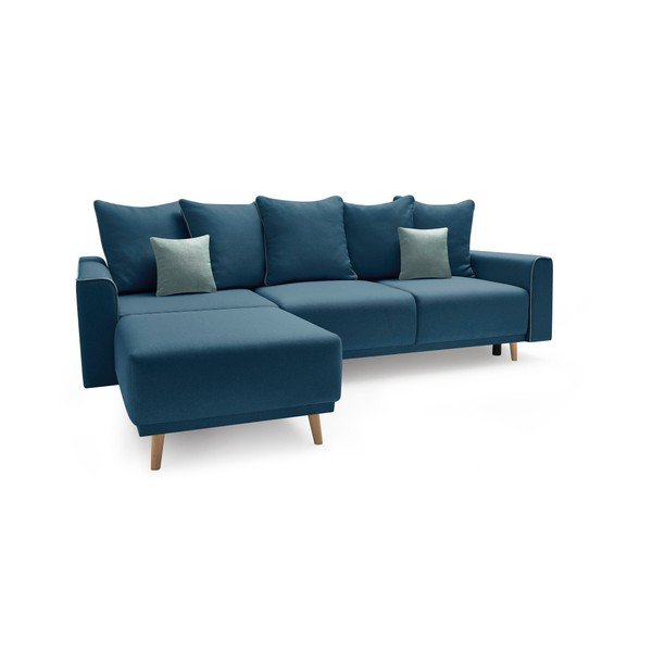 Divano letto blu navy Mola, angolo sinistro - Bobochic Paris-image-2