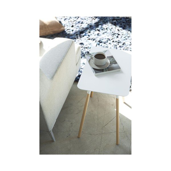 Tavolo portaoggetti in metallo 30x45 cm Plain - YAMAZAKI-image-2
