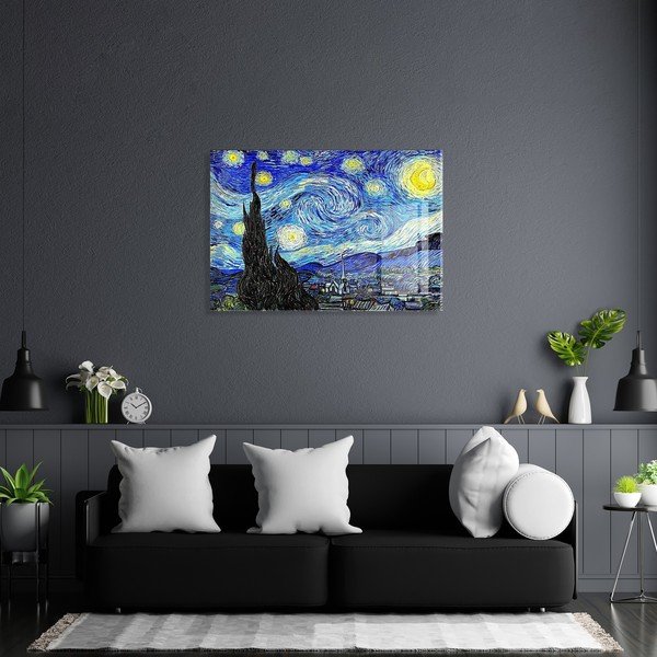 Pittura su vetro 70x50 cm Vincent van Gogh - Wallity-image-2