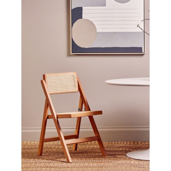 Sedia da pranzo di colore naturale in faggio massiccio Cebu – Premier Housewares-image-1