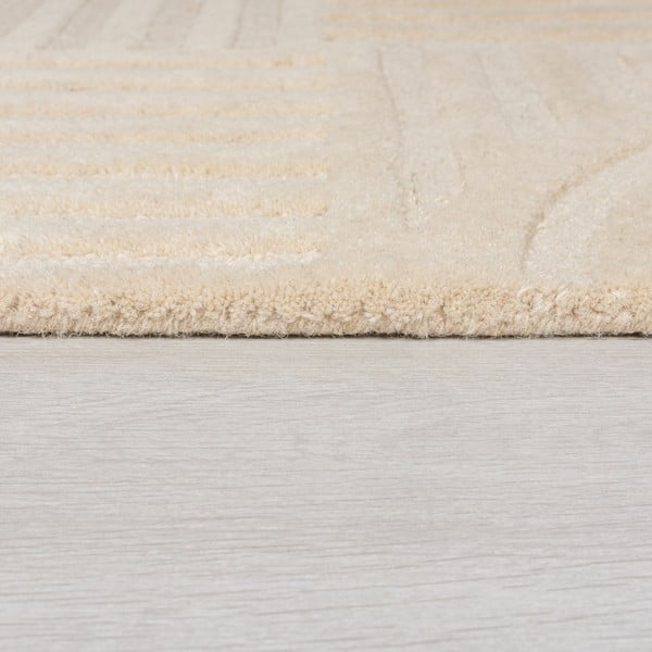 Tappeto beige in lana tessuto a mano 240x340 cm Zen Garden – Flair Rugs-image-4