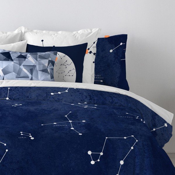 Set di 2 federe in cotone Cosmos - Blanc-image-1