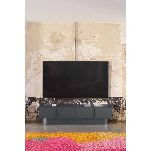 Tavolo TV antracite 200x50 cm Totem - Teulat-image-1