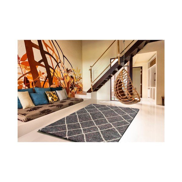 Tappeto grigio Kasbah Line, 80 x 150 cm - Universal-image-1