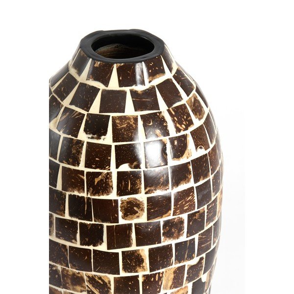 Vaso marrone in bambù (altezza totale 40 cm) Tudela – Light & Living-image-2