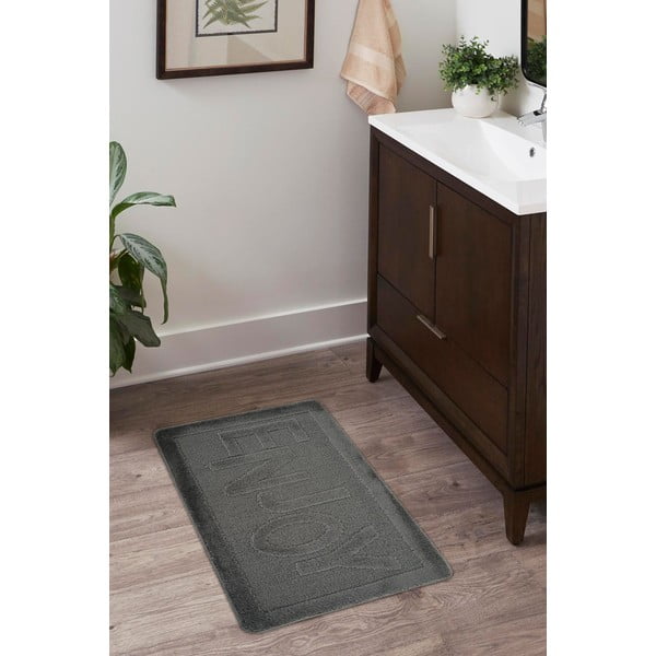 Tappetino per il bagno color antracite 60x100 cm Enjoy – Foutastic-image-3