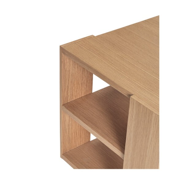 Tavolino pieghevole in rovere 37x37 cm Merge - Hübsch-image-2