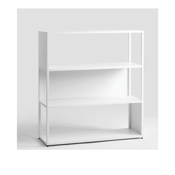 Libreria bianca Custom Form Hyller Side, altezza 110 cm - CustomForm-image-1