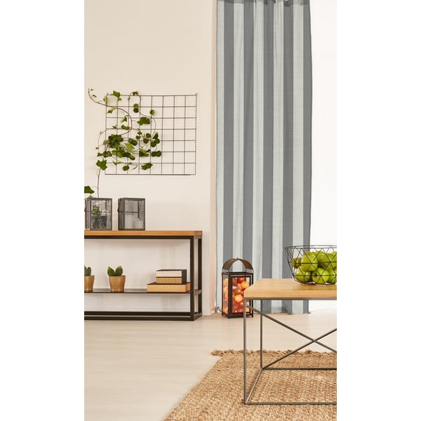 Tenda grigia Cortina Hogar Strisce grigie - Really Nice Things-image-1