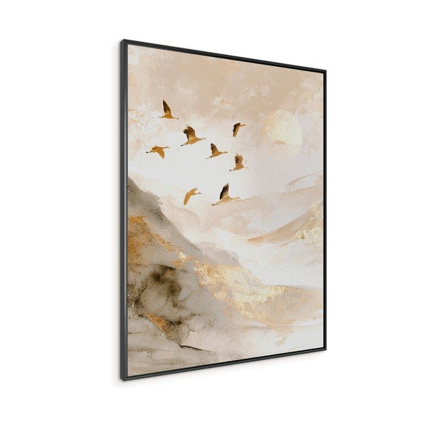 Dipinto stampato con cornice inclusa 60x80 cm Golden Peaks II – Styler-image-4