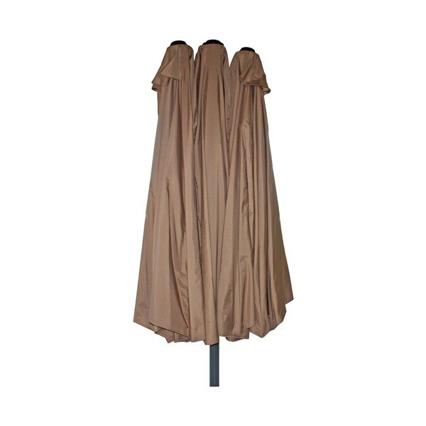 Ombrellone grigio 265x460 cm - Garden Pleasure-image-2