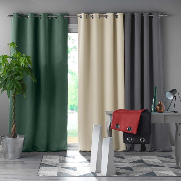 Tenda oscurante color crema 135x240 cm Occult – douceur d'intérieur-image-2