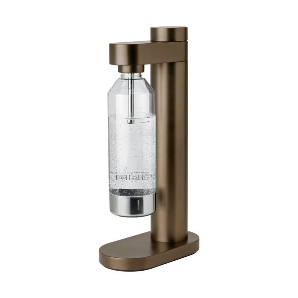 Set per bevande gassate marrone in acciaio inox Brus – Stelton