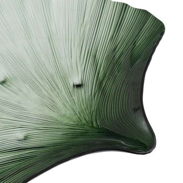 Vassoio decorativo in vetro 31x33 cm Gingko - Ixia-image-1