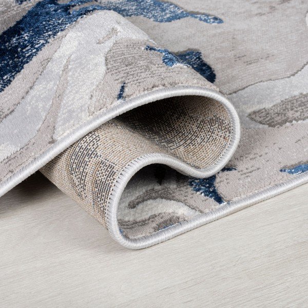Tappeto blu/grigio 80x150 cm Marbled - Flair Rugs-image-3