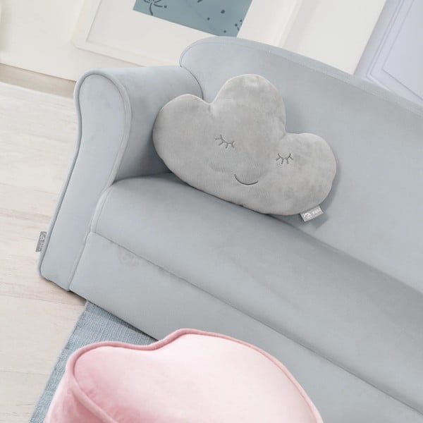 Divano per bambini in velluto grigio chiaro 78 cm Lil Sofa - Roba-image-4