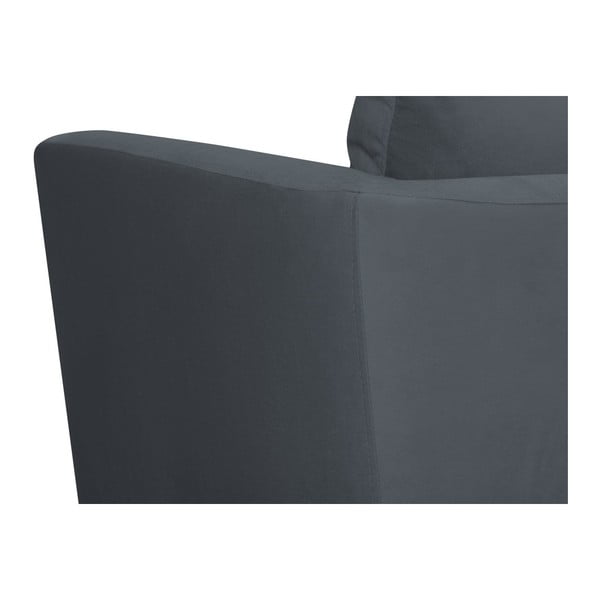 Poltrona grigio scuro Elena - Mazzini Sofas-image-3