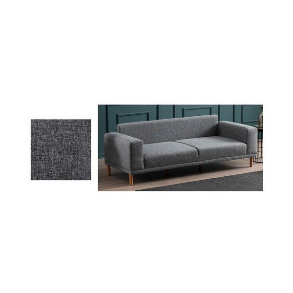 Divano a tre posti grigio Franz - Balcab Home-image-1