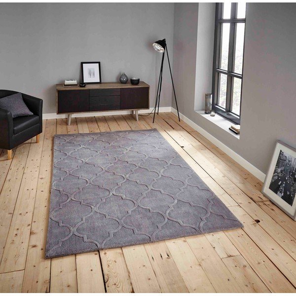 Tappeto grigio Puro, 150 x 230 cm Hong Kong - Think Rugs-image-1
