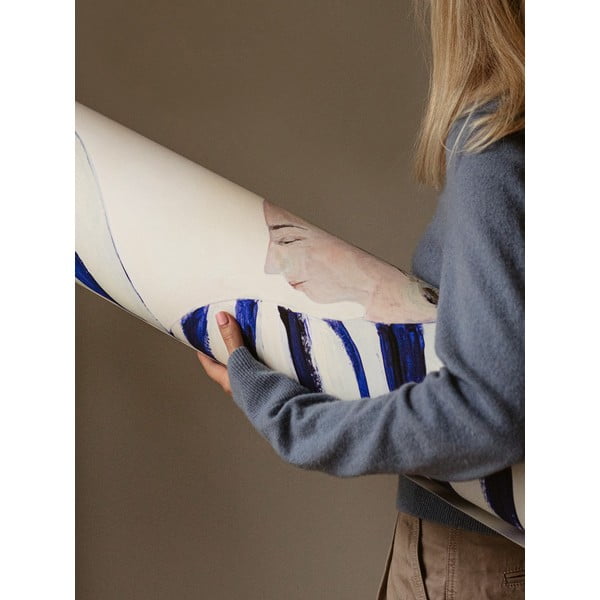 Poster 50x70 cm Blue Stripe at Concorde – Sofia Lind – The Poster Club-image-4