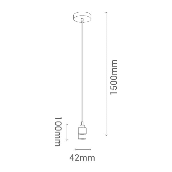 Lampada a sospensione nera senza paralume Vintage - SULION-image-2